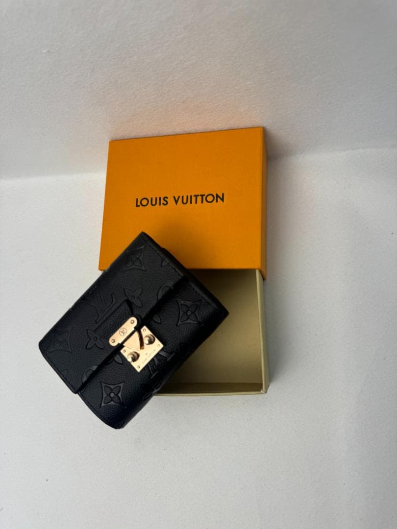 LV ポルトフォイユ 三つ折り ミニウォレット モノグラムアンプラント ブラック