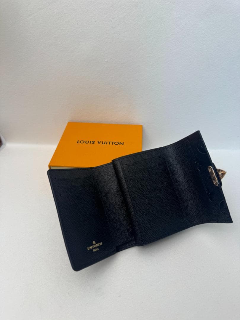 LV ポルトフォイユ 三つ折り ミニウォレット モノグラムアンプラント ブラック