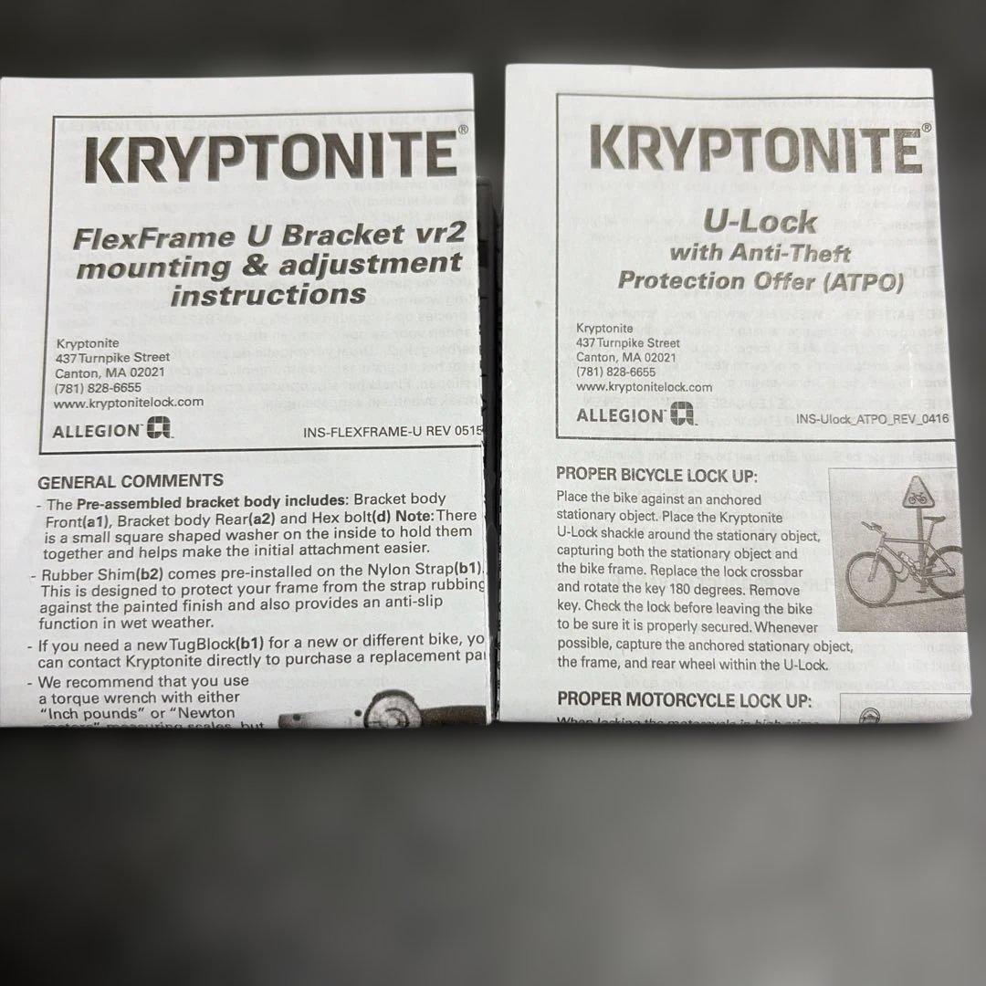【3/7まで3日間限定セール】KRYPTONITE クリプトナイト U-Lock