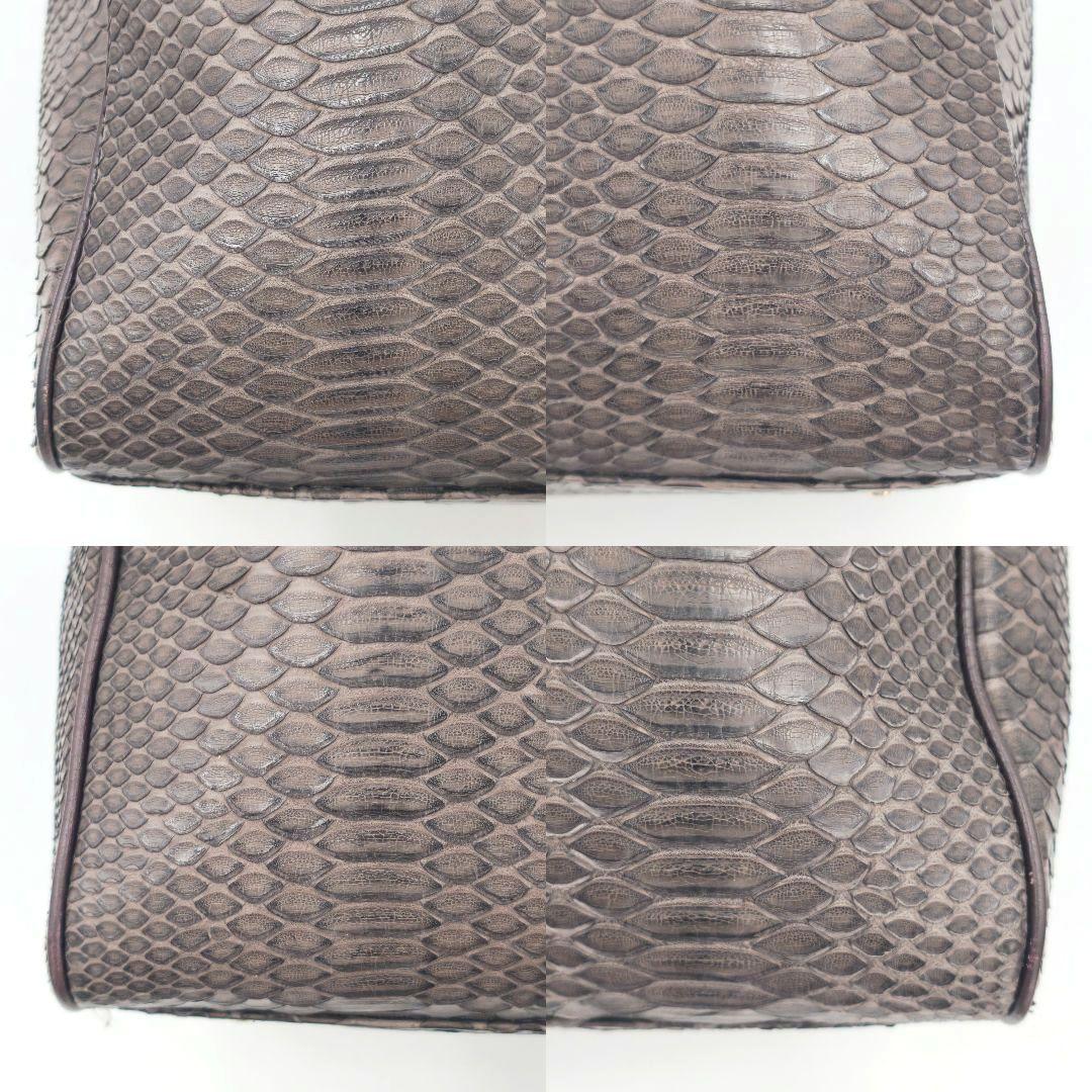 【美品 JRA公認】パイソン ボストンバッグ 2way 斜め掛け 旅行 出張