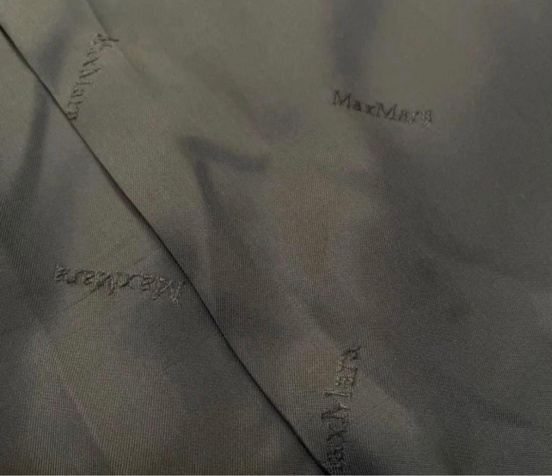 【mana♪ 様】MaxMara ロングコート　ダークグレー　白タグ　フーディ