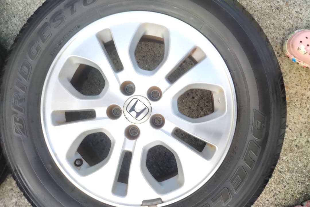 235/55r17タイヤホイール4本セット 本田純正ホイールセット