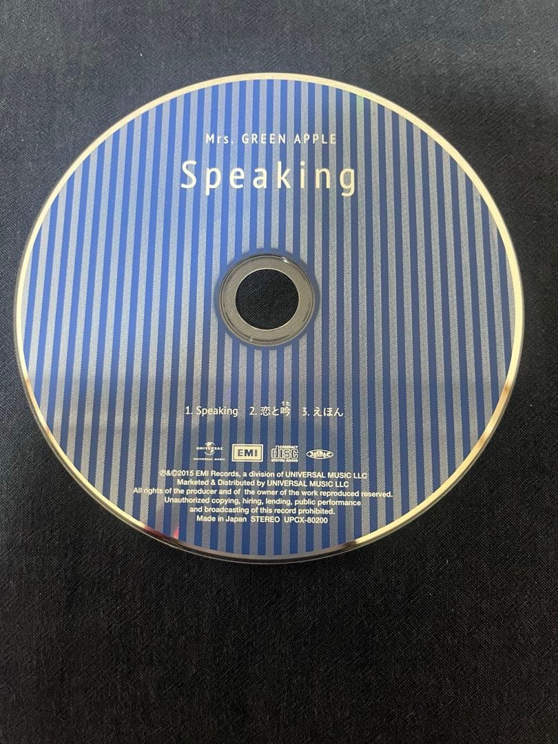 ミセスグリーンアップル　初回限定版　speaking