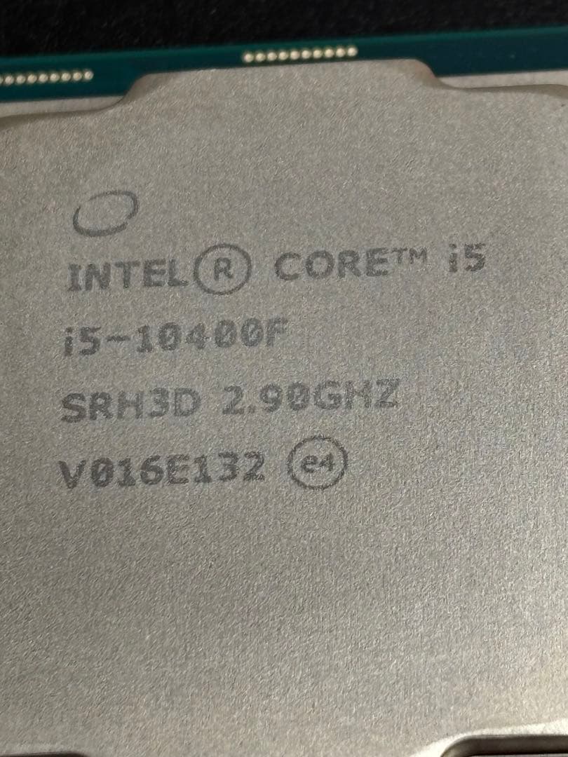 Intel Core i5-10400F CPU 2.90GHz 動作確認済み