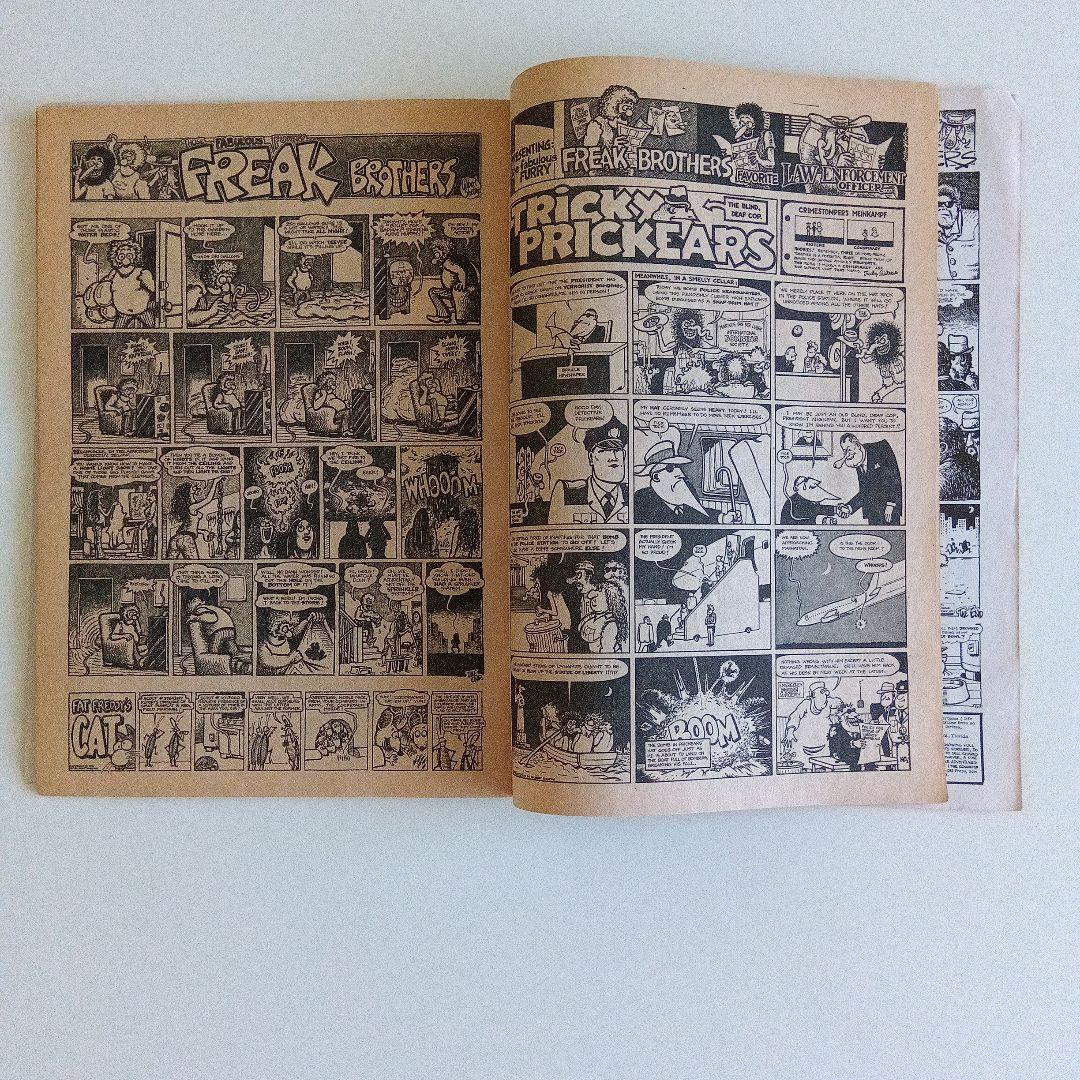 1980年のFREAK‐BROTHERSのコミック＆ポストカード×2枚。