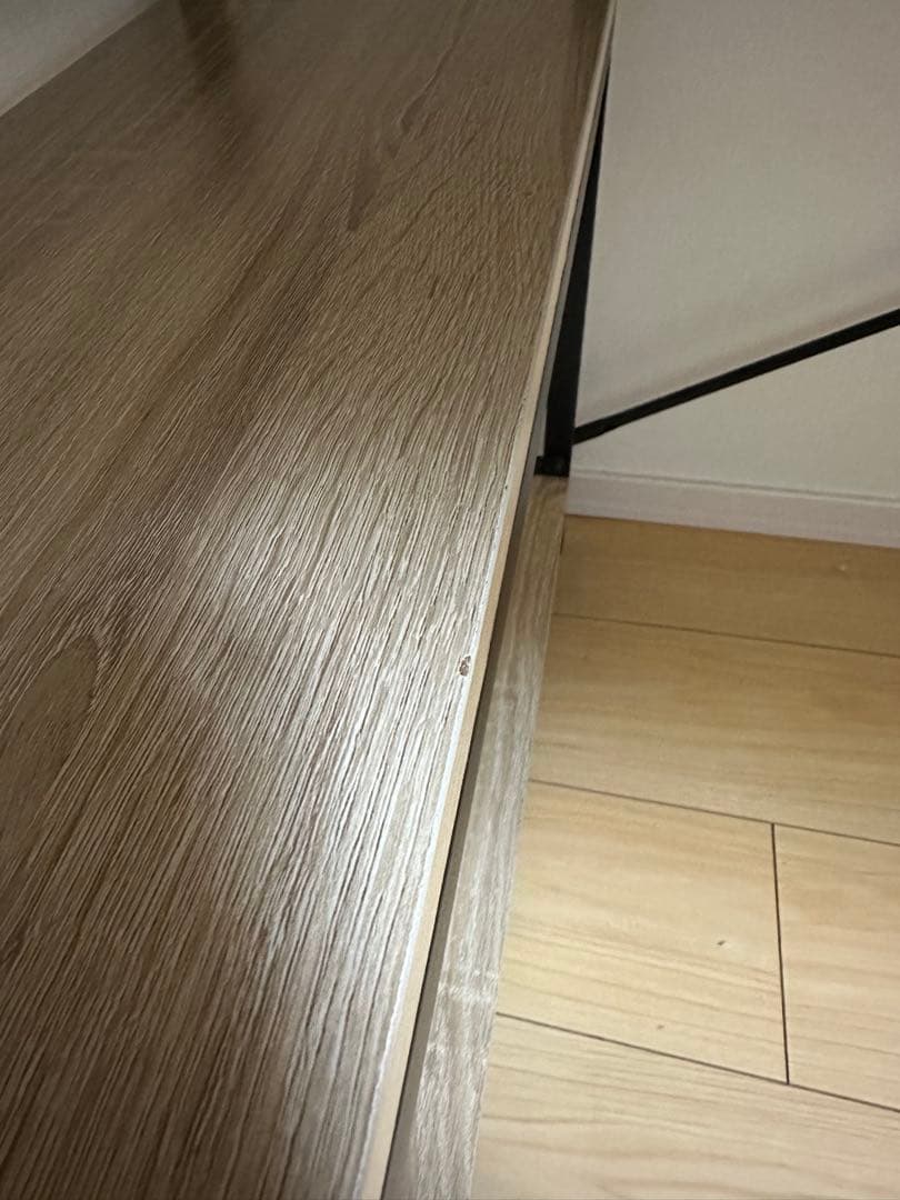 L字型パソコンデスク ナチュラルウッド