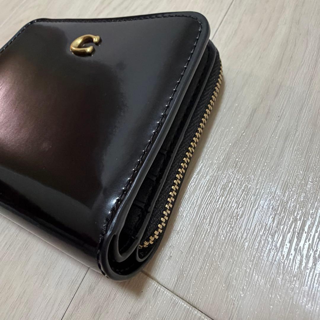 COACH エッセンシャル ビルフォールド ウォレット チャーム 財布 ブラック