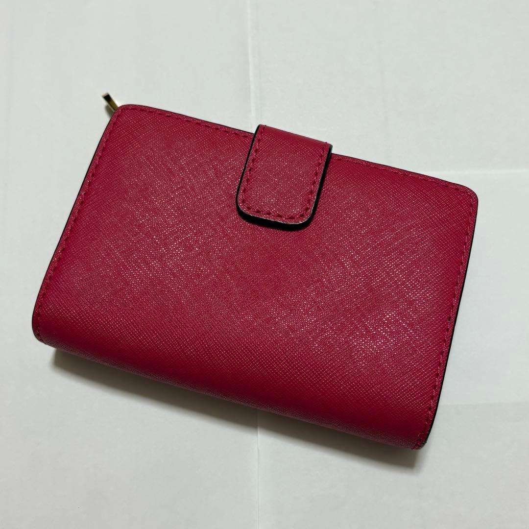 【新品未使用】マイケルコース 二つ折り財布 レッド MKロゴ ゴールド 正規品