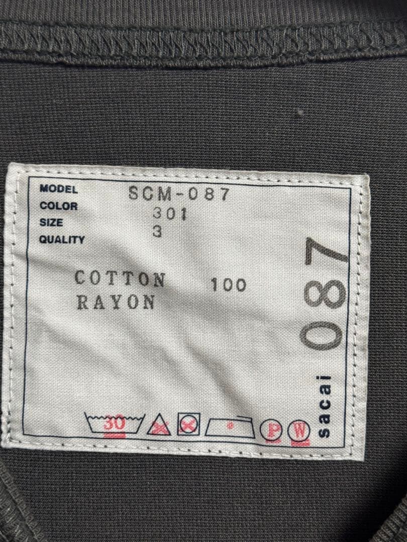 y*k様 sacai 24SS s Cotton Jersey ポケットTシャツ
