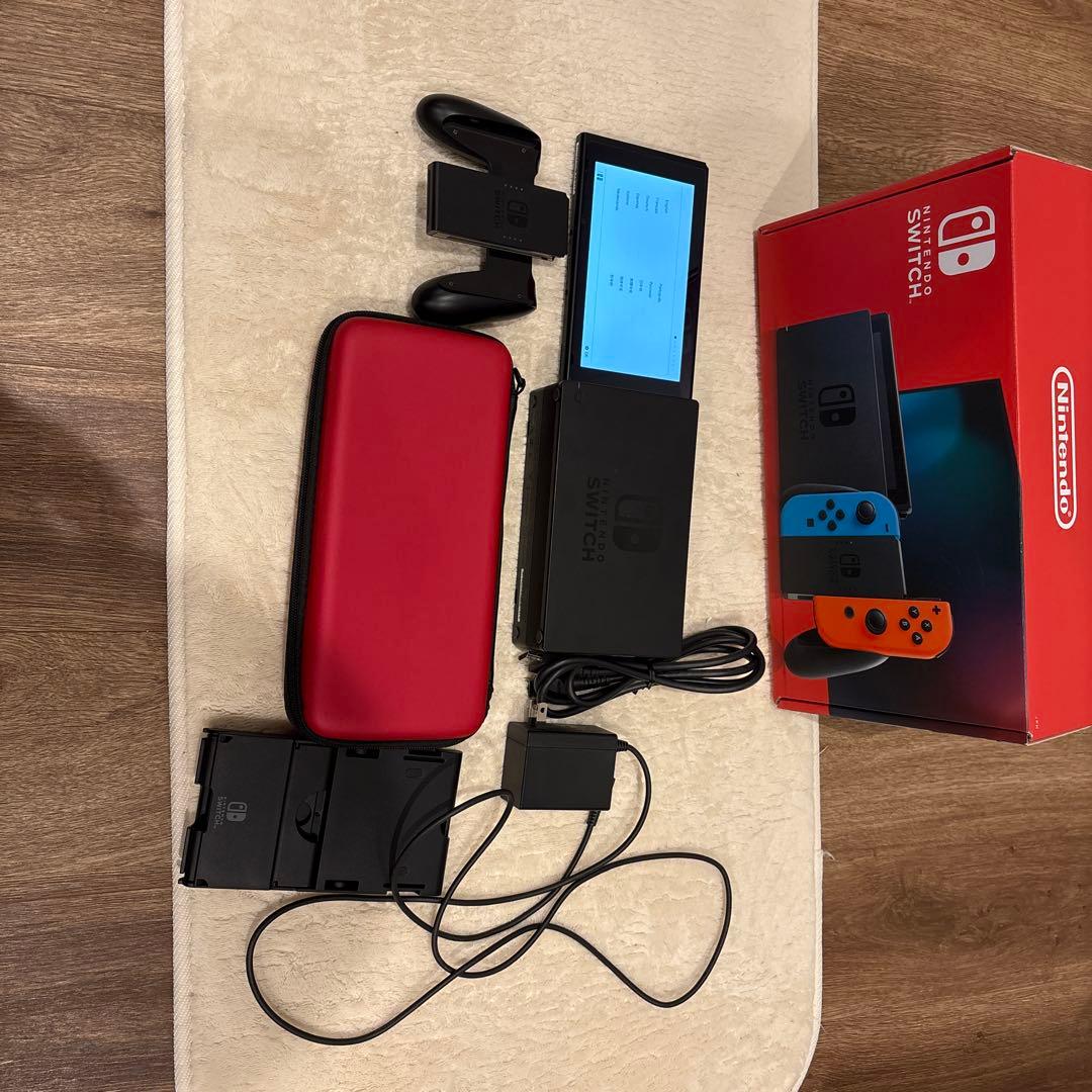 Nintendo Switch ジョイコン無、ケース、スタンド、マイクロSD付