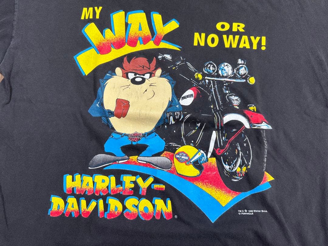 90s ハーレー×TAZ 1993年 USA製 XL 両面