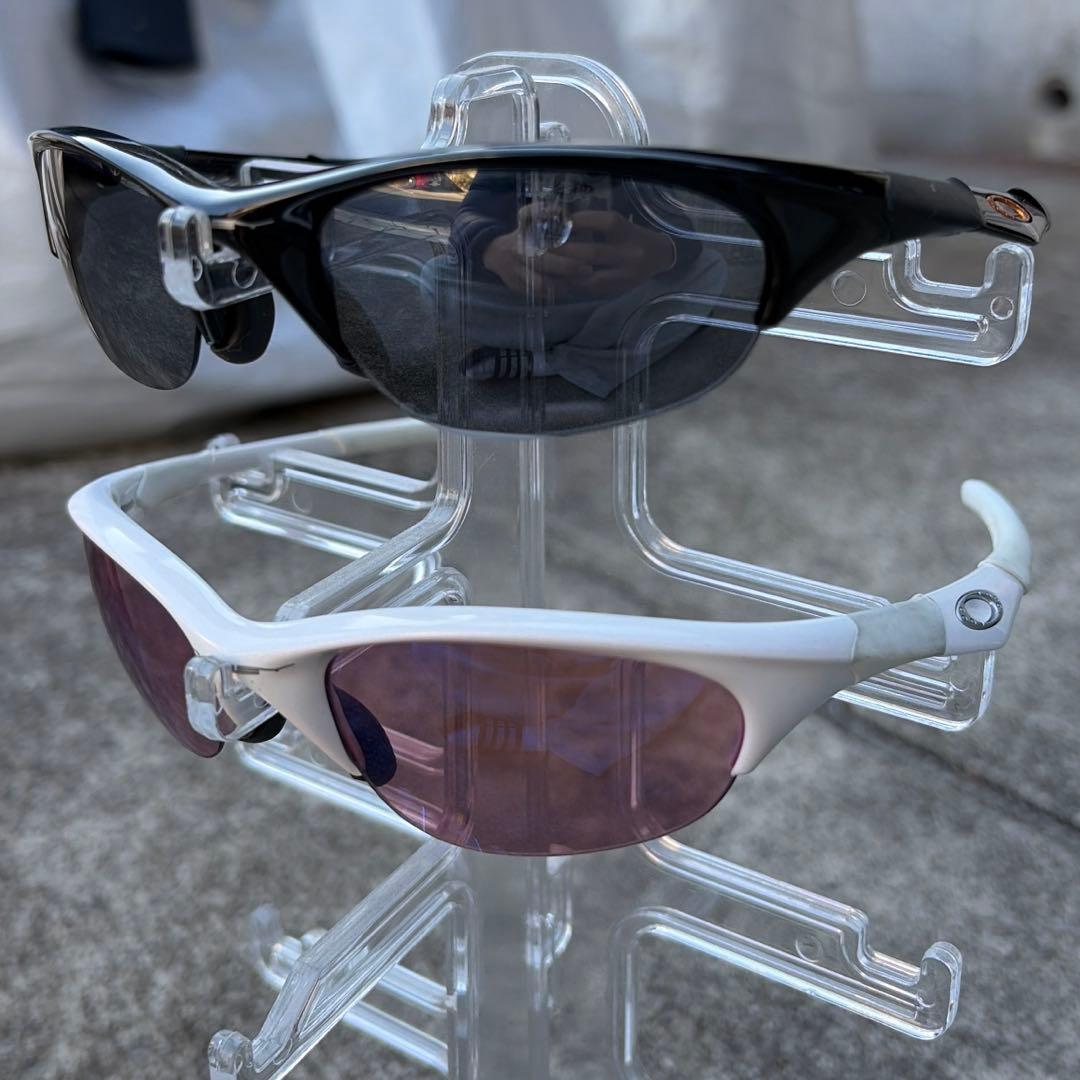 【廃盤】オークリー oakley美品 名作 ハーフジャケット1.0 白