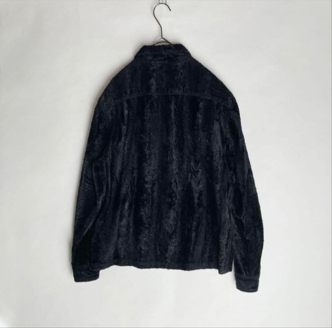 Supreme ブラック ジップアップジャケット