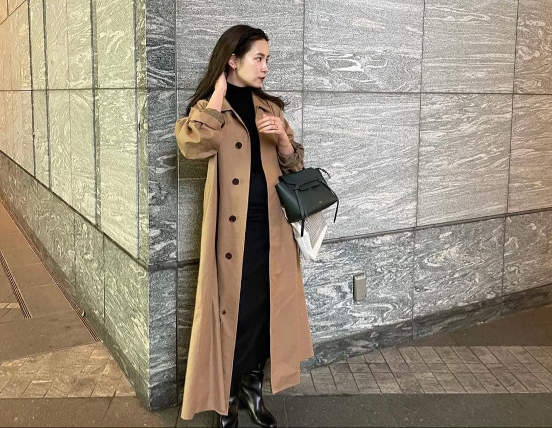 19SS AURALEE ロングステンカラーコート