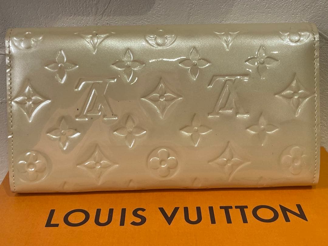 【美品】LOUISVUITTONヴェルニ ポルトフォイユ サラ ブロンコライユ
