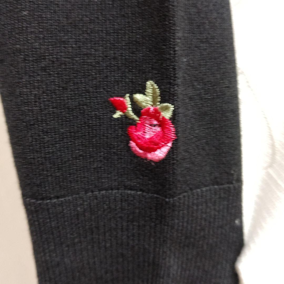 ベロア刺繍カーディガンサイズ40 42