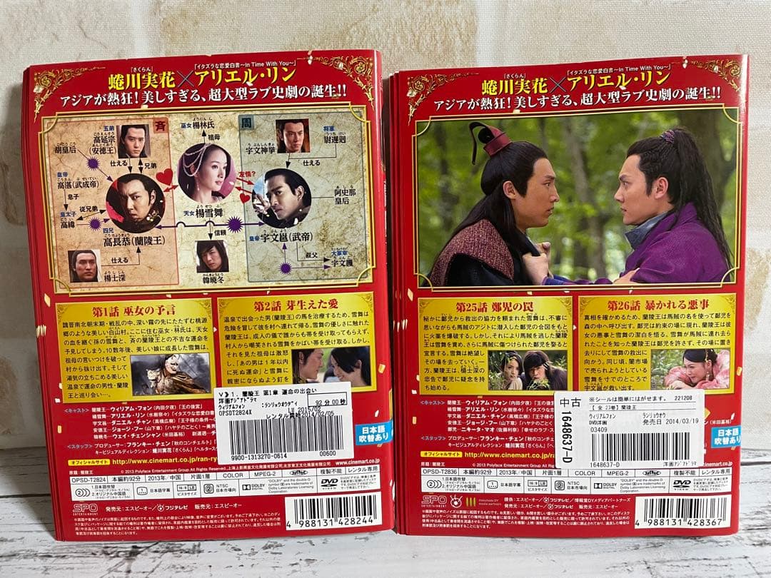 蘭陵王 DVD 全23巻　全巻セット　中国ドラマ