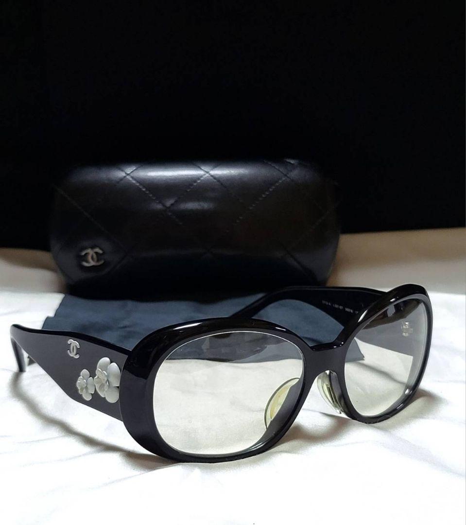 ◆CHANEL　シャネル◆カメリア　サングラス　ケース付き