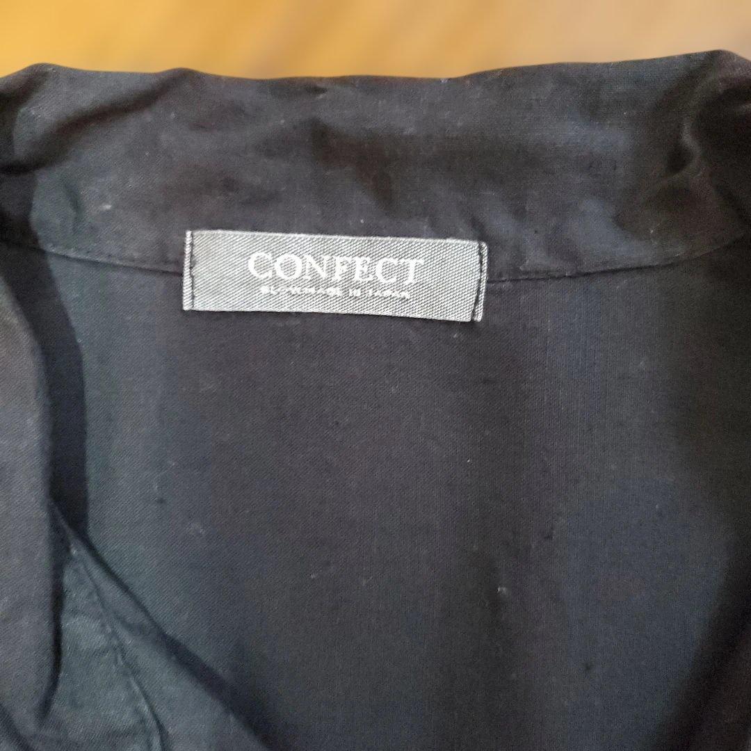 CONFECT 22SS ワークスモックシャツ BLACK SIZE 4