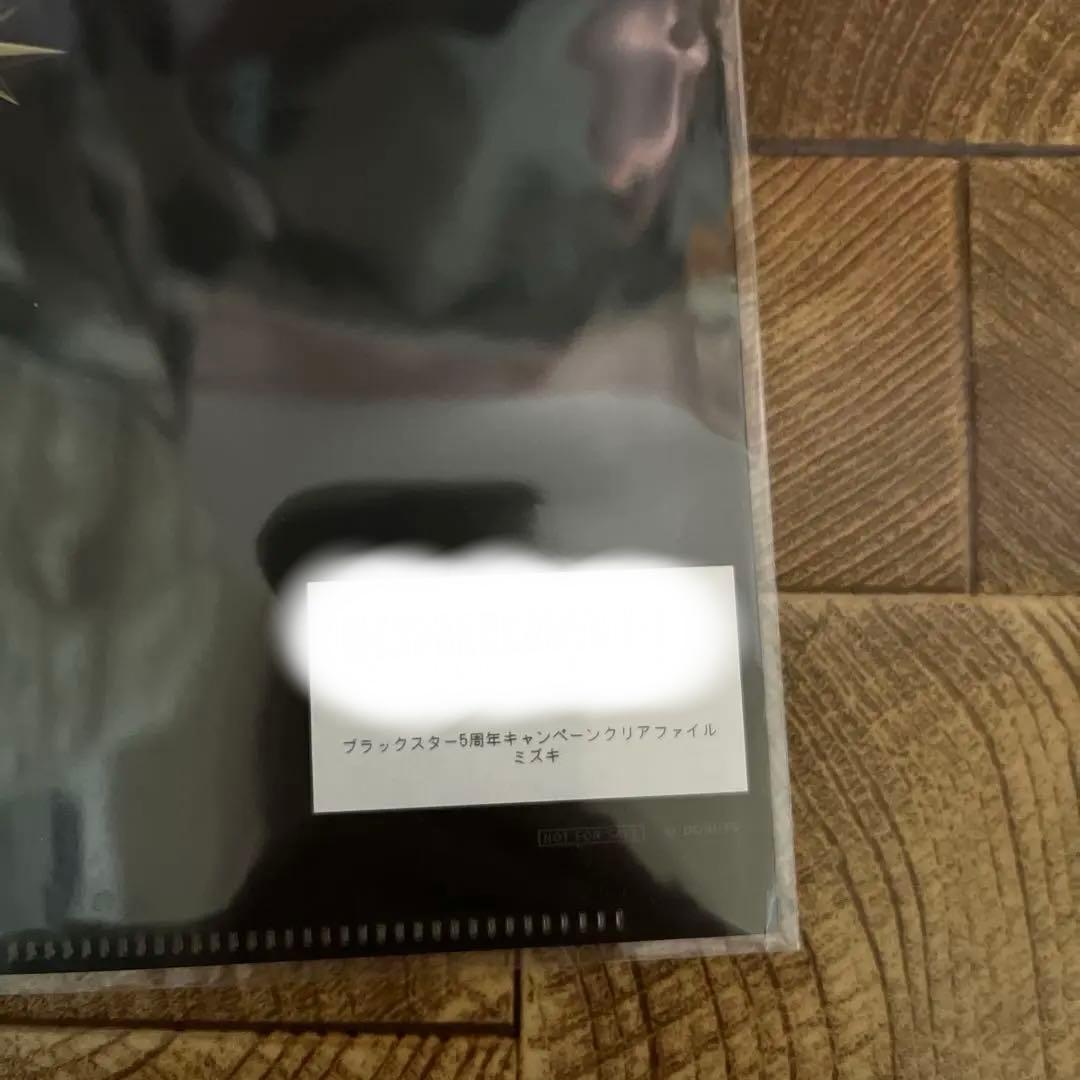 ブラックスター ブラスタ ミズキ クリアファイル 非売品