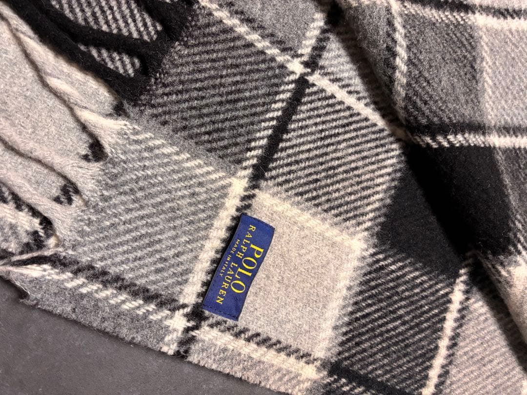 POLO RALPH LAUREN チェック柄大判 ストール　マフラー