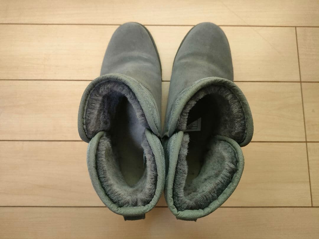 【即出荷可／美品】UGG ショートムートンブーツ F20016E 25㎝ グレー