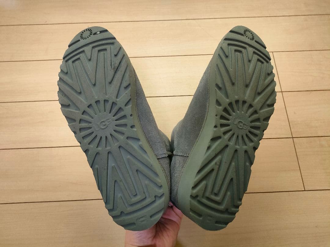 【即出荷可／美品】UGG ショートムートンブーツ F20016E 25㎝ グレー