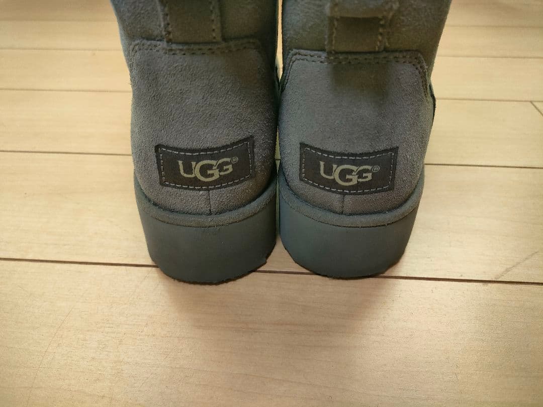 【即出荷可／美品】UGG ショートムートンブーツ F20016E 25㎝ グレー