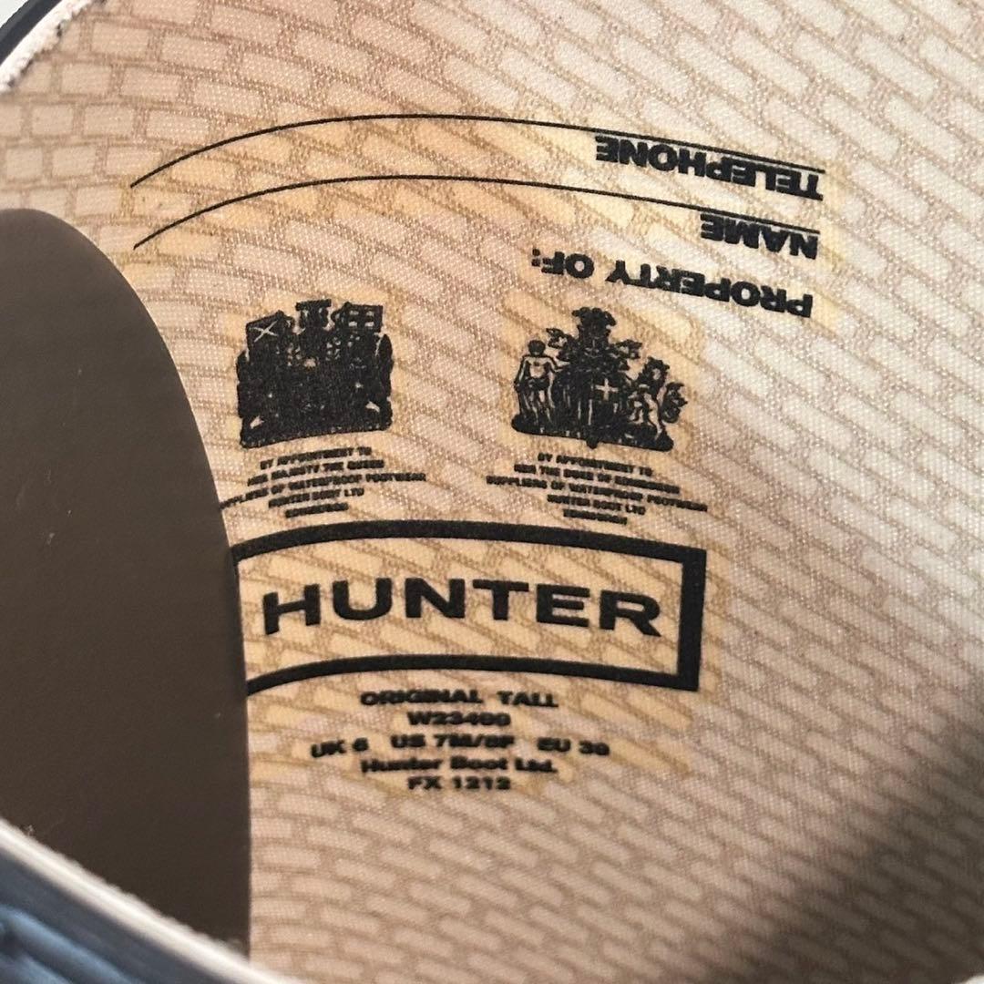 ili HUNTER ハンター レインブーツ 長靴 ブラック UK6