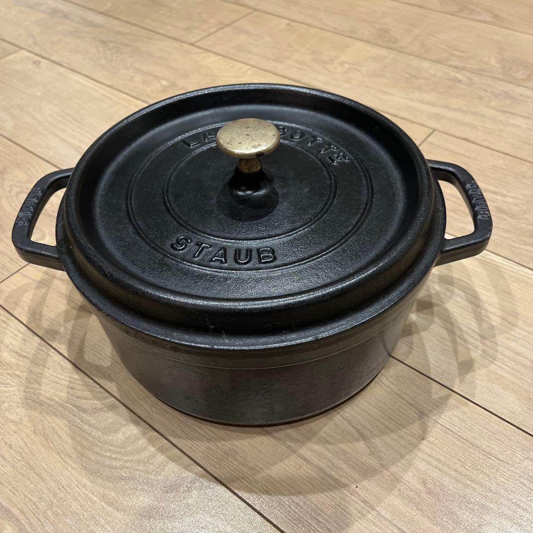 STAUB LA COCOTTE 鍋 ラウンド24cm ブラック