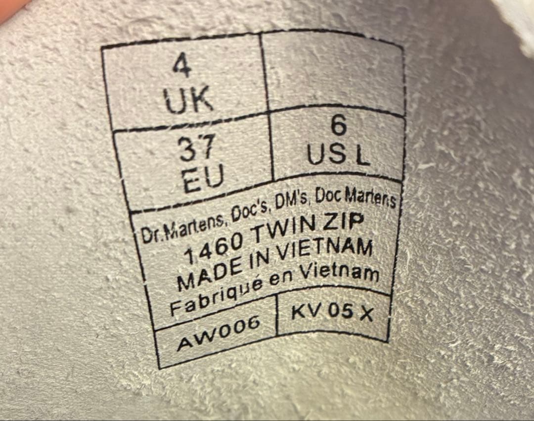 超美品⭐️Dr.Martens ドクターマーチン ホワイト 白 厚底 UK4