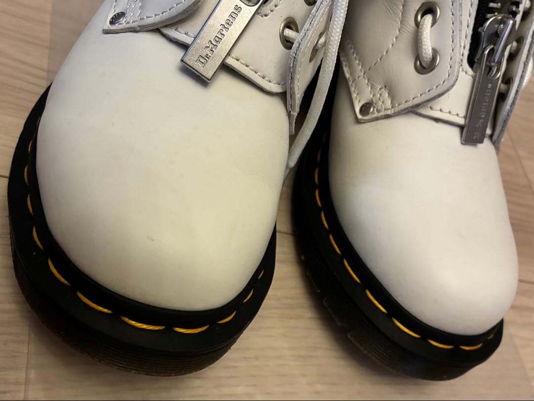 超美品⭐️Dr.Martens ドクターマーチン ホワイト 白 厚底 UK4