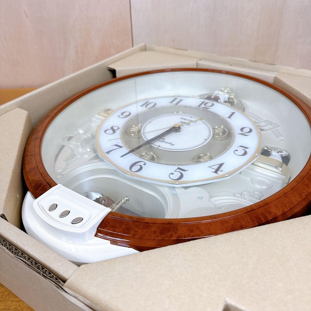 【美品】 セイコー 電波時計 ウェーブシンフォニー RE566B からくり時計