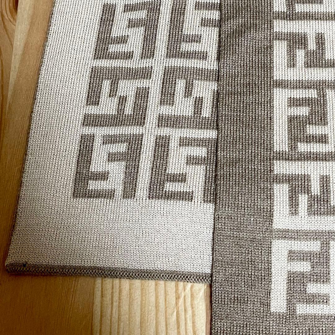 FENDI フェンディ ストール マフラー ズッカ リバーシブル