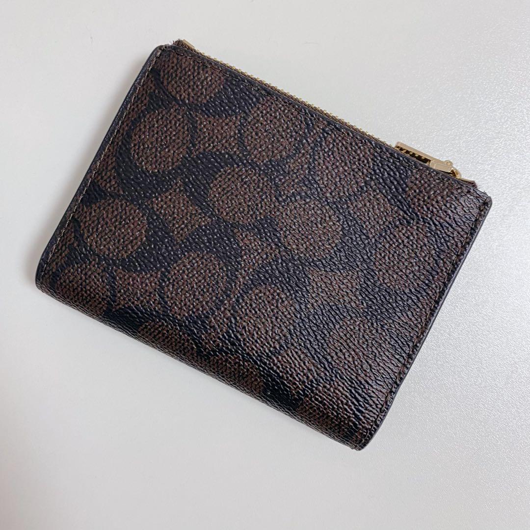 【新品未使用】COACHコーチ★財布★バイフォールドウォレット★ダークブラウン