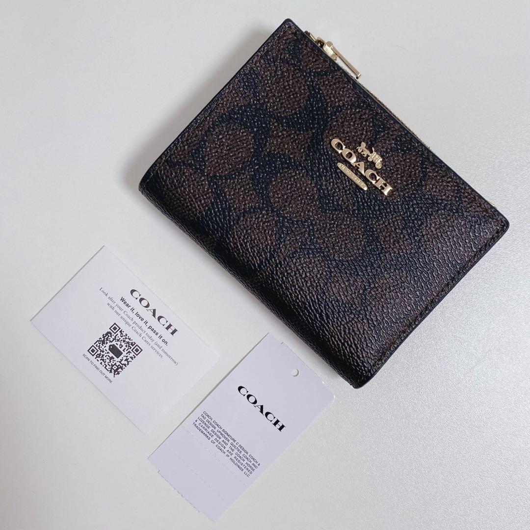 【新品未使用】COACHコーチ★財布★バイフォールドウォレット★ダークブラウン