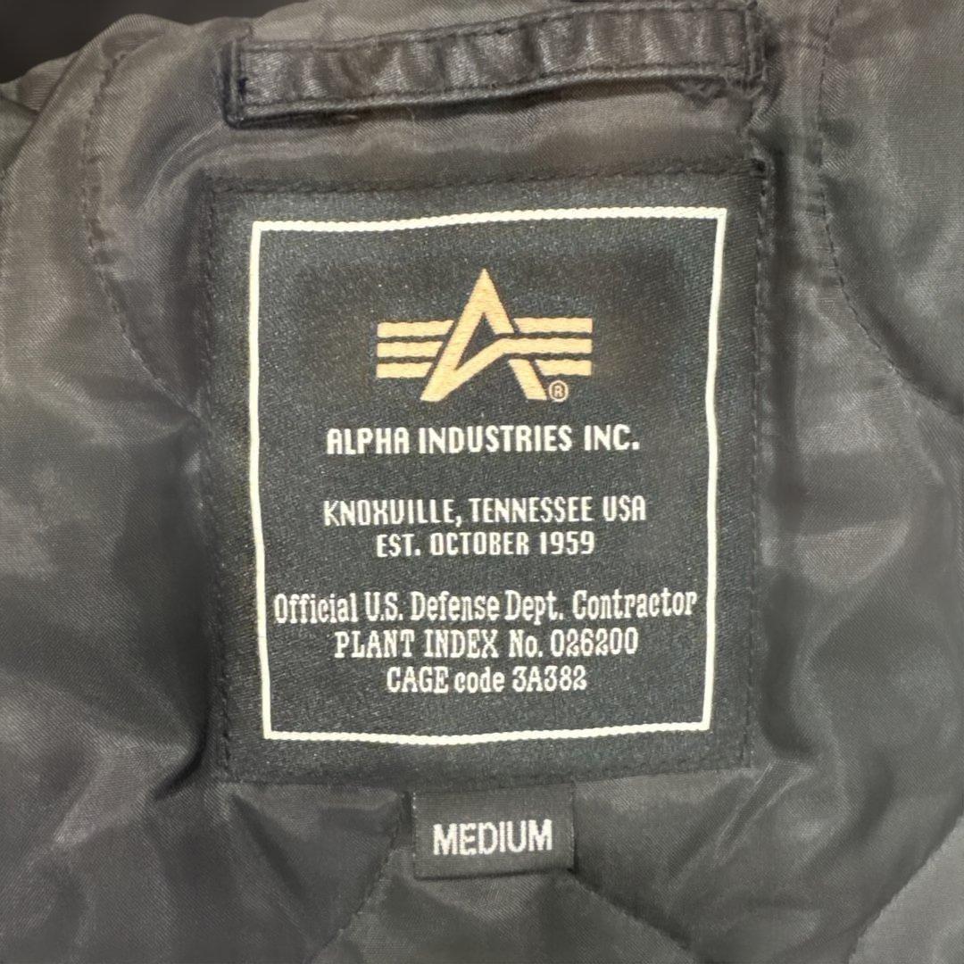 ALPHA INDUSTRIES ブラック MA-1ジャケット