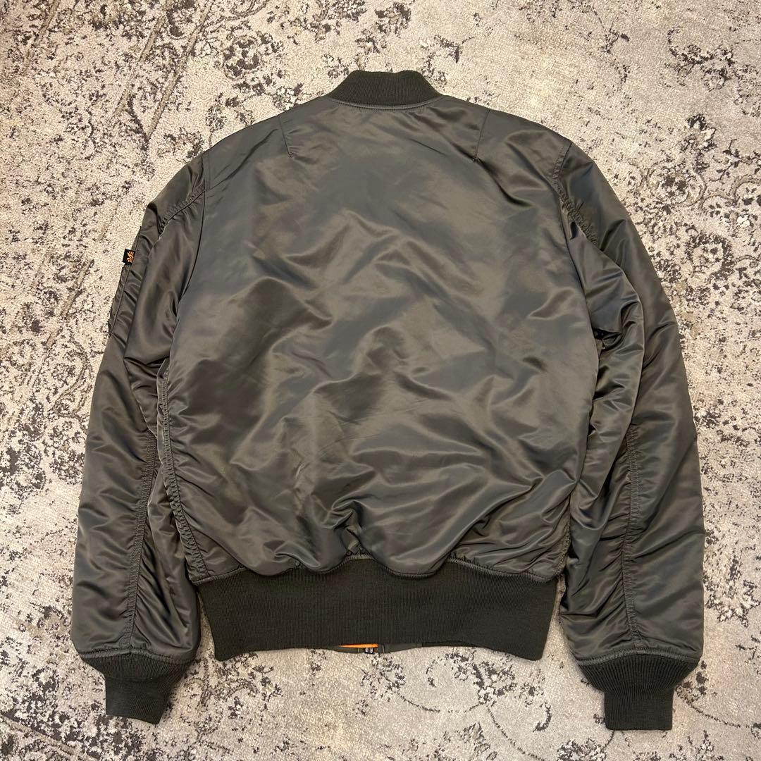 ALPHAINDUSTRIES MA-1 フライトジャケット レプリカグレー L