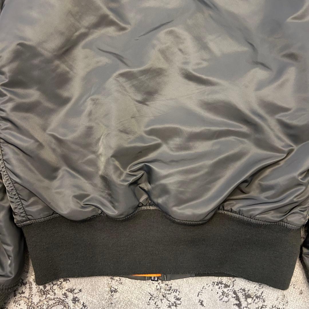ALPHAINDUSTRIES MA-1 フライトジャケット レプリカグレー L