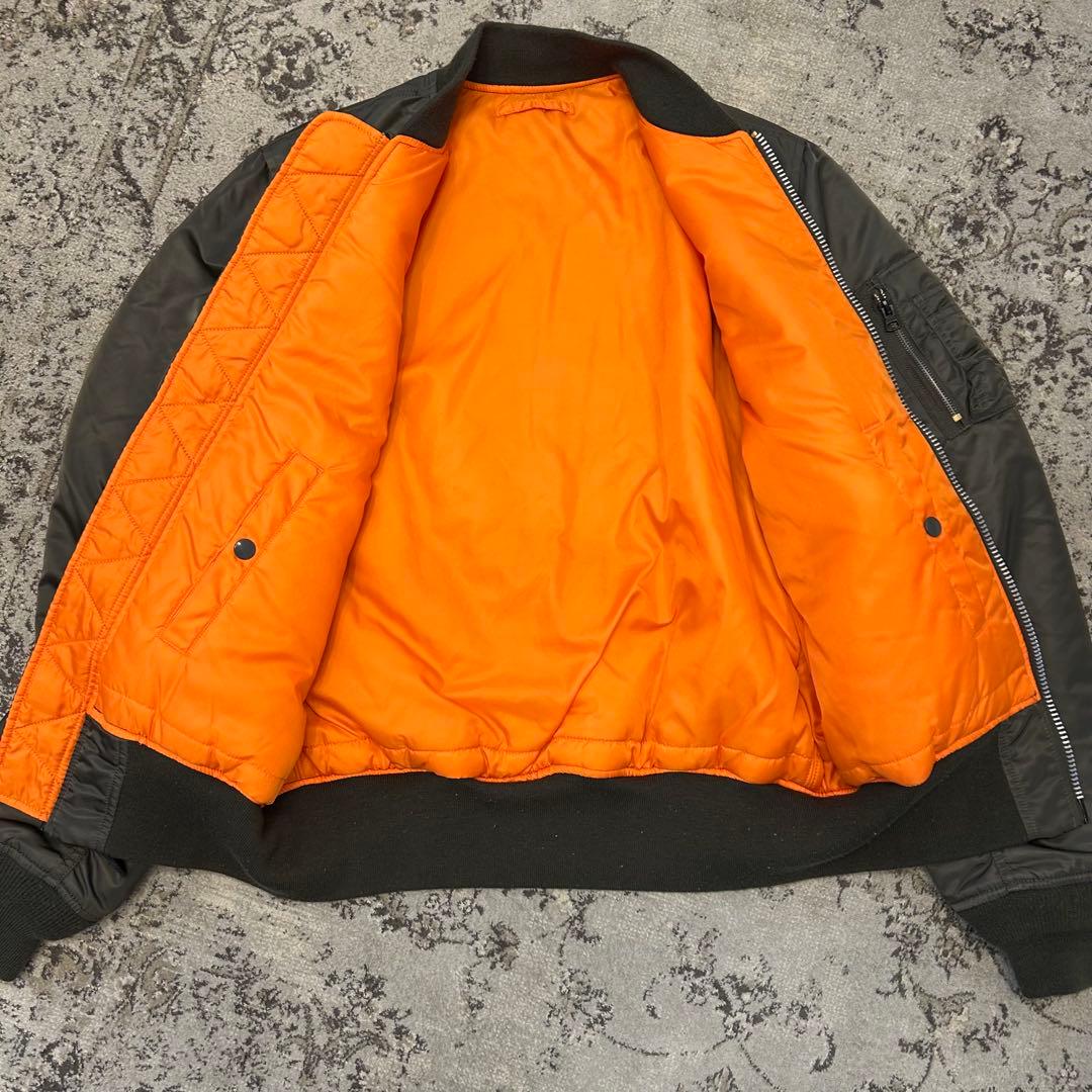 ALPHAINDUSTRIES MA-1 フライトジャケット レプリカグレー L