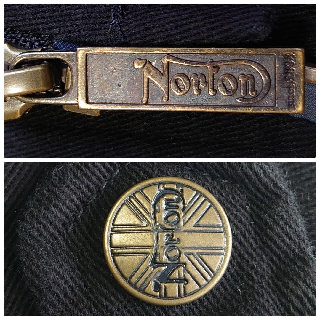 Norton ノートン ロゴ刺繍 ボリュームネック ジャケット L
