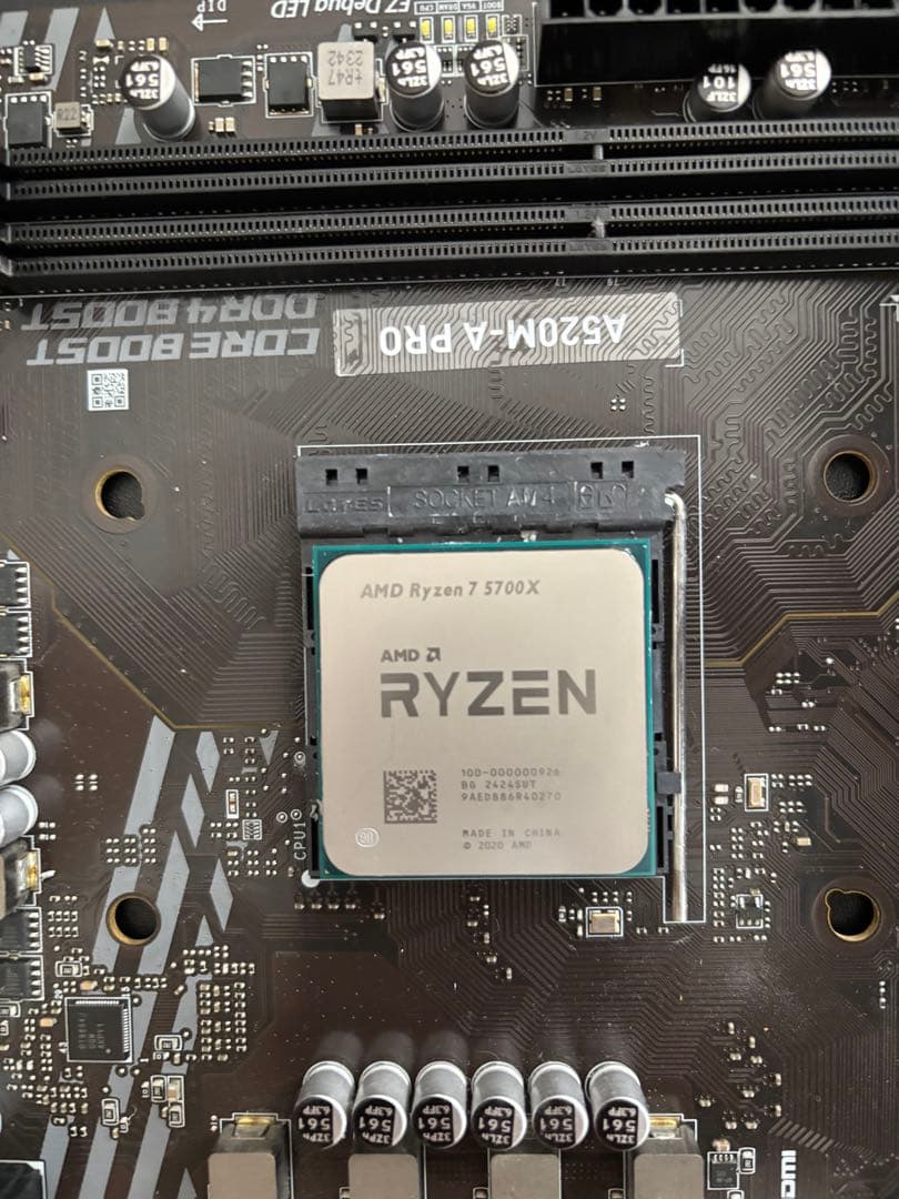 T*D様 Ryzen7 5700X+A520M-A PRO+WiFi6E 動作確