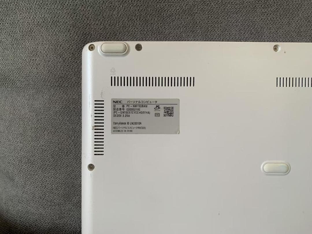 その他ノートPC本体 NEC Windows10/4G/SSD 256GB