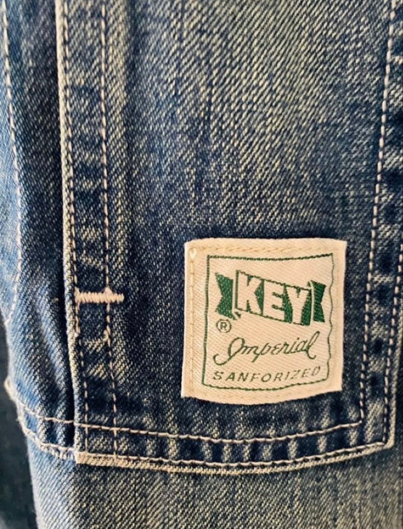 激レア2012AW / GOODENOUGH × KEYデニムカバーオール L