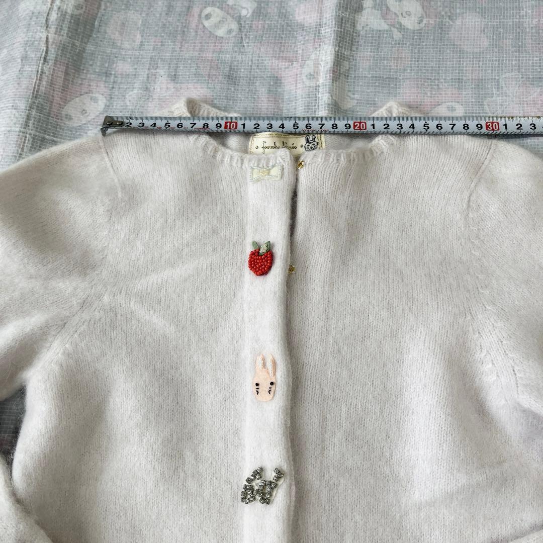 フランシュリッペ　刺繍ビーズが可愛いカーディガン♪