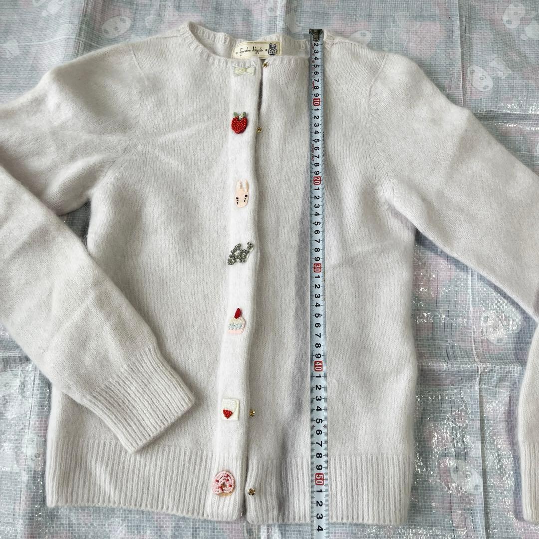 フランシュリッペ　刺繍ビーズが可愛いカーディガン♪
