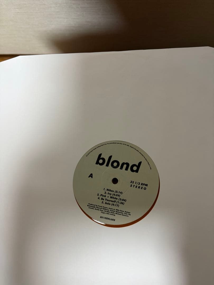 Frank Ocean blond LP フランクオーシャン　ブロンド　レコード