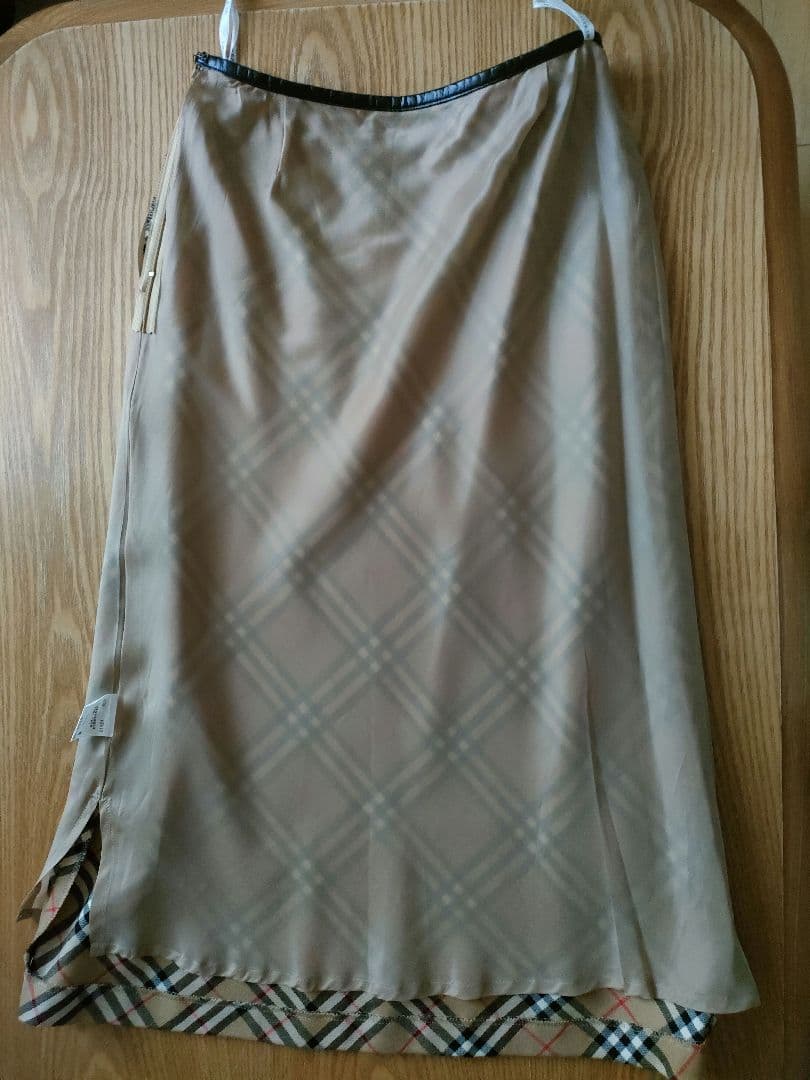 【美品】BURBERRYバーバリー ノバチェック ロングスカート40 (L)
