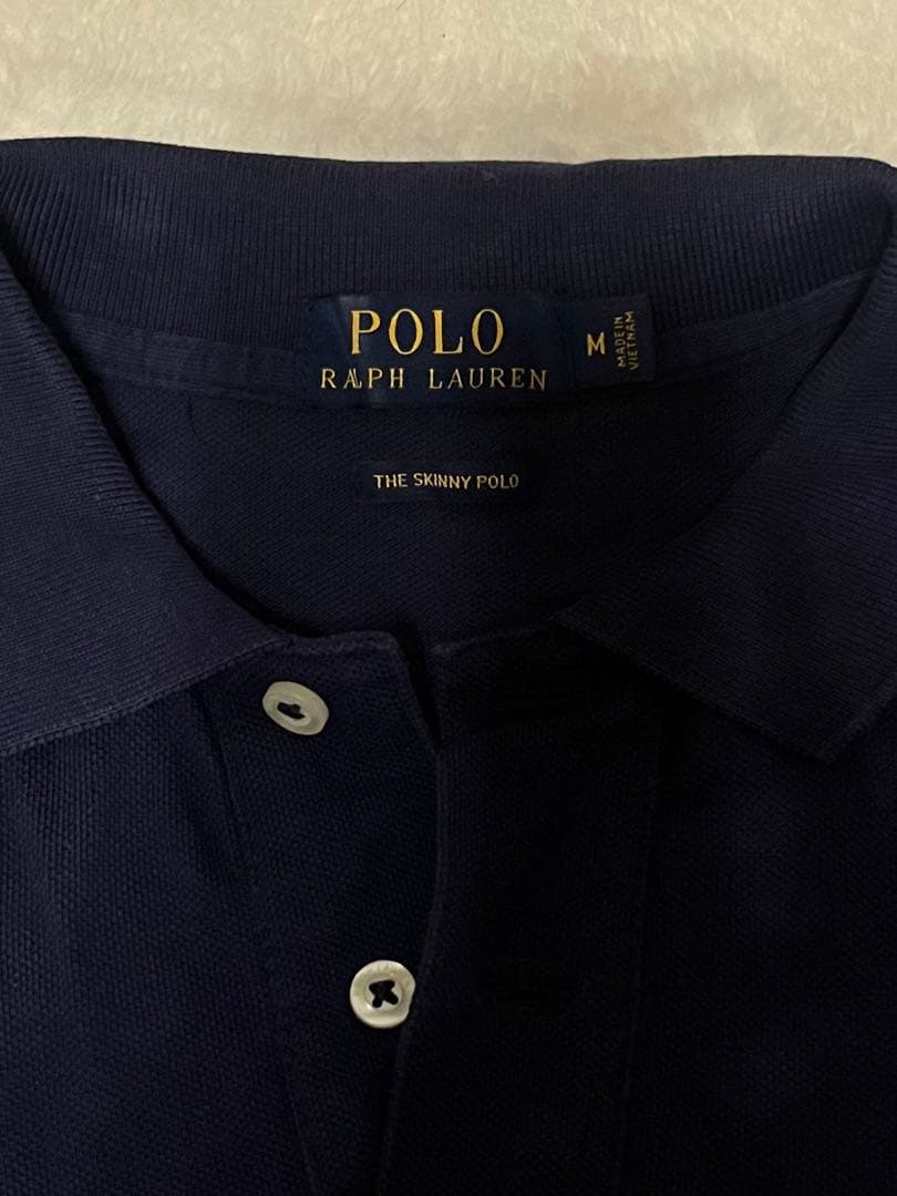 Polo Ralph Lauren スキニーポロシャツ M ネイビー