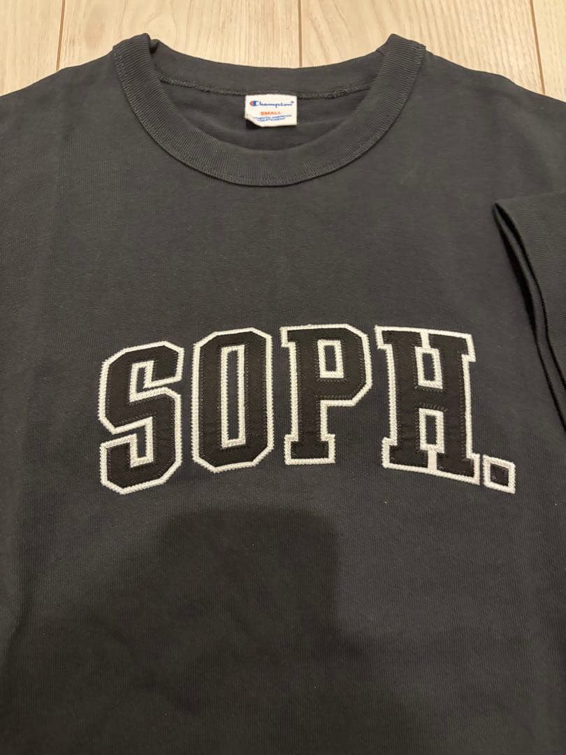 SOPH. Champion CREWNECK TEE ブラック　Sサイズ